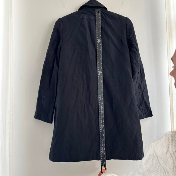 90s Vintage BCBG Max Azria Linen Trench Coat Womens Size Small - Picture 3 of 7